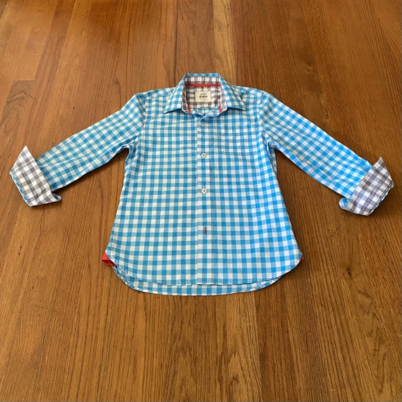 Mini Boden Other - Mini Boden Blue and White Checkered Button Down Shirt